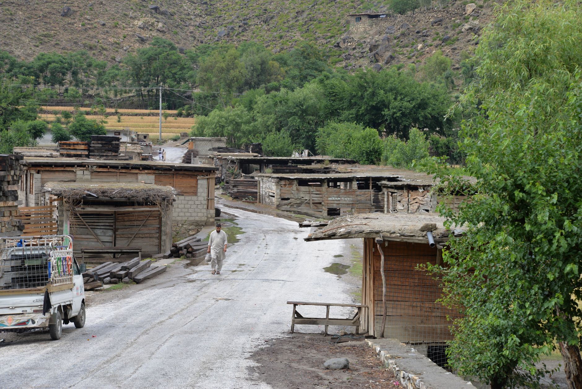Mountain village in Afghanistan, similar to the remote settlements hit by the 2022 Paktika earthquake