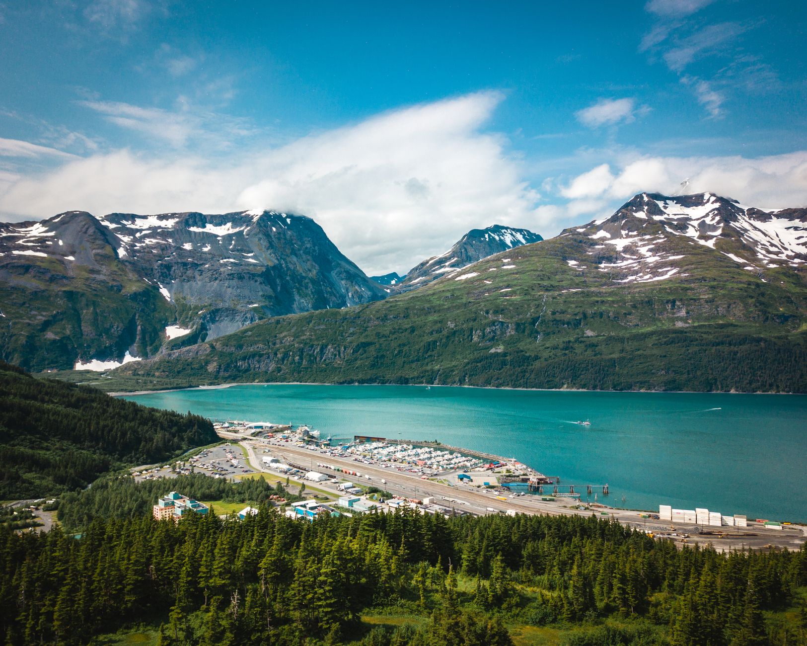Alaska glacier coastline near Prince William Sound, the epicentre of the 1964 earthquake