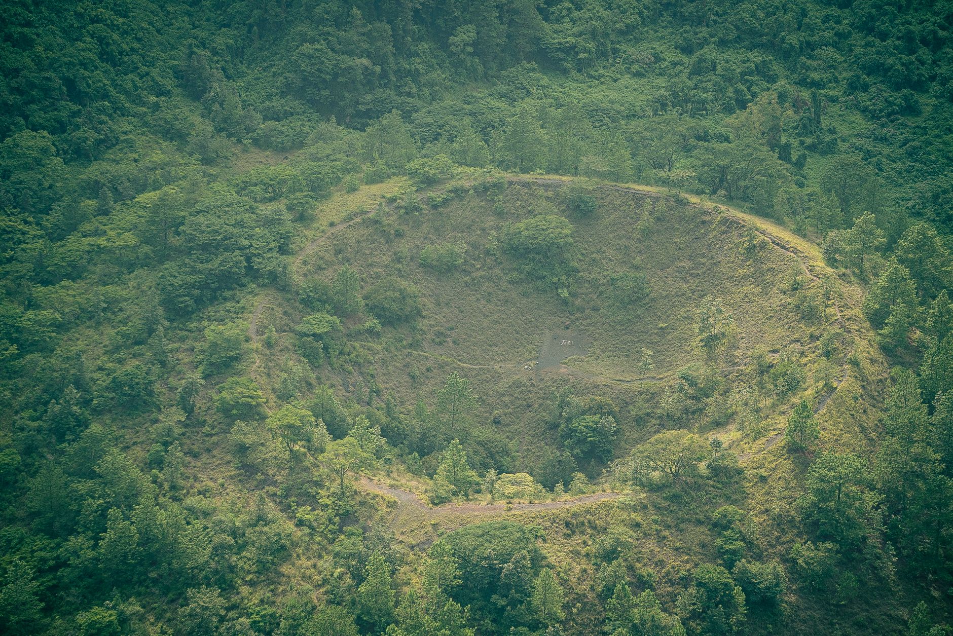 Hillside village similar to Santa Tecla, the town devastated by the Las Colinas landslide in 2001