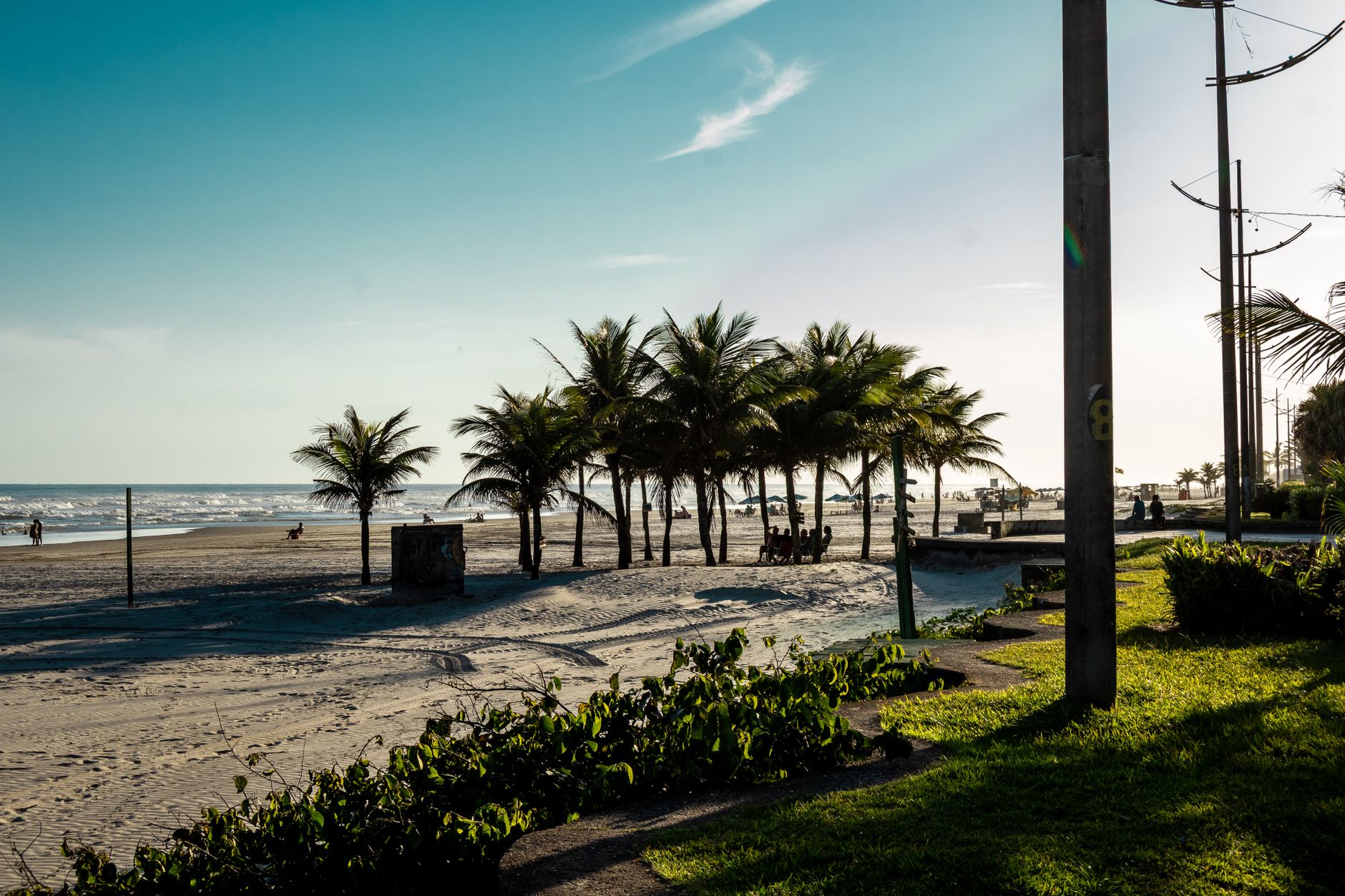 Atlantic coastline of Brazil, far from seismic hazard zones