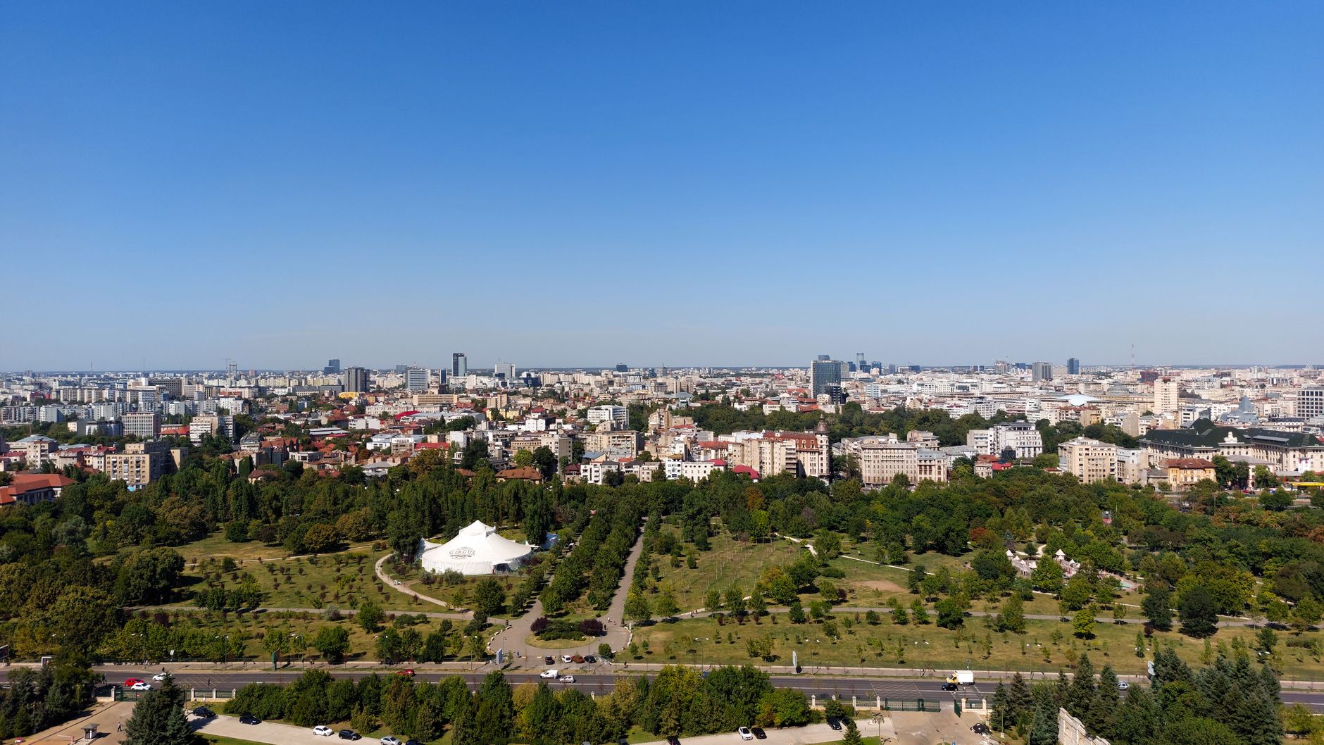 Bucharest skyline, the capital of Romania