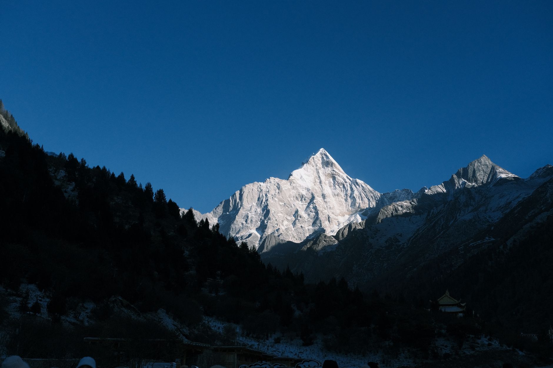 Mountain landscape of Sichuan province, China, near the 2008 earthquake zone