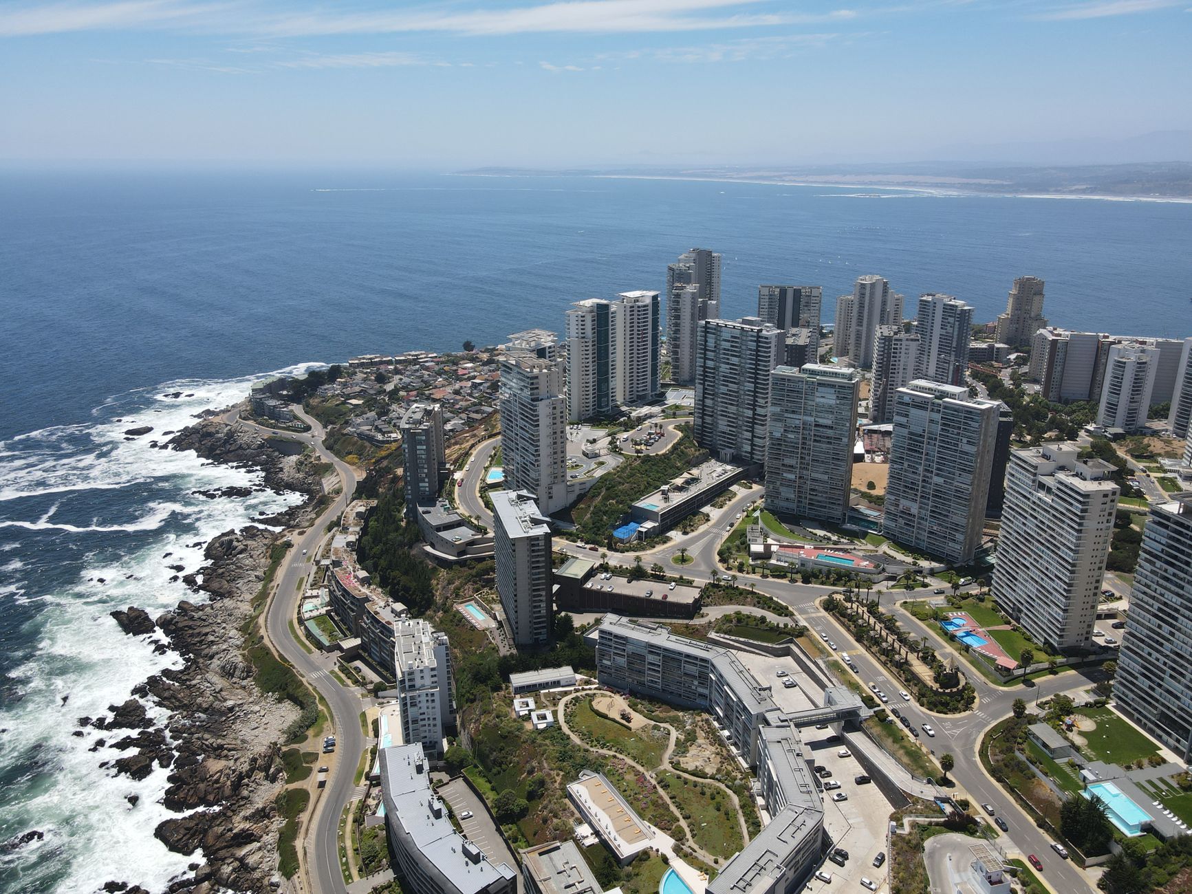 Biobío region coastline in south-central Chile, above the Nazca-plate subduction zone