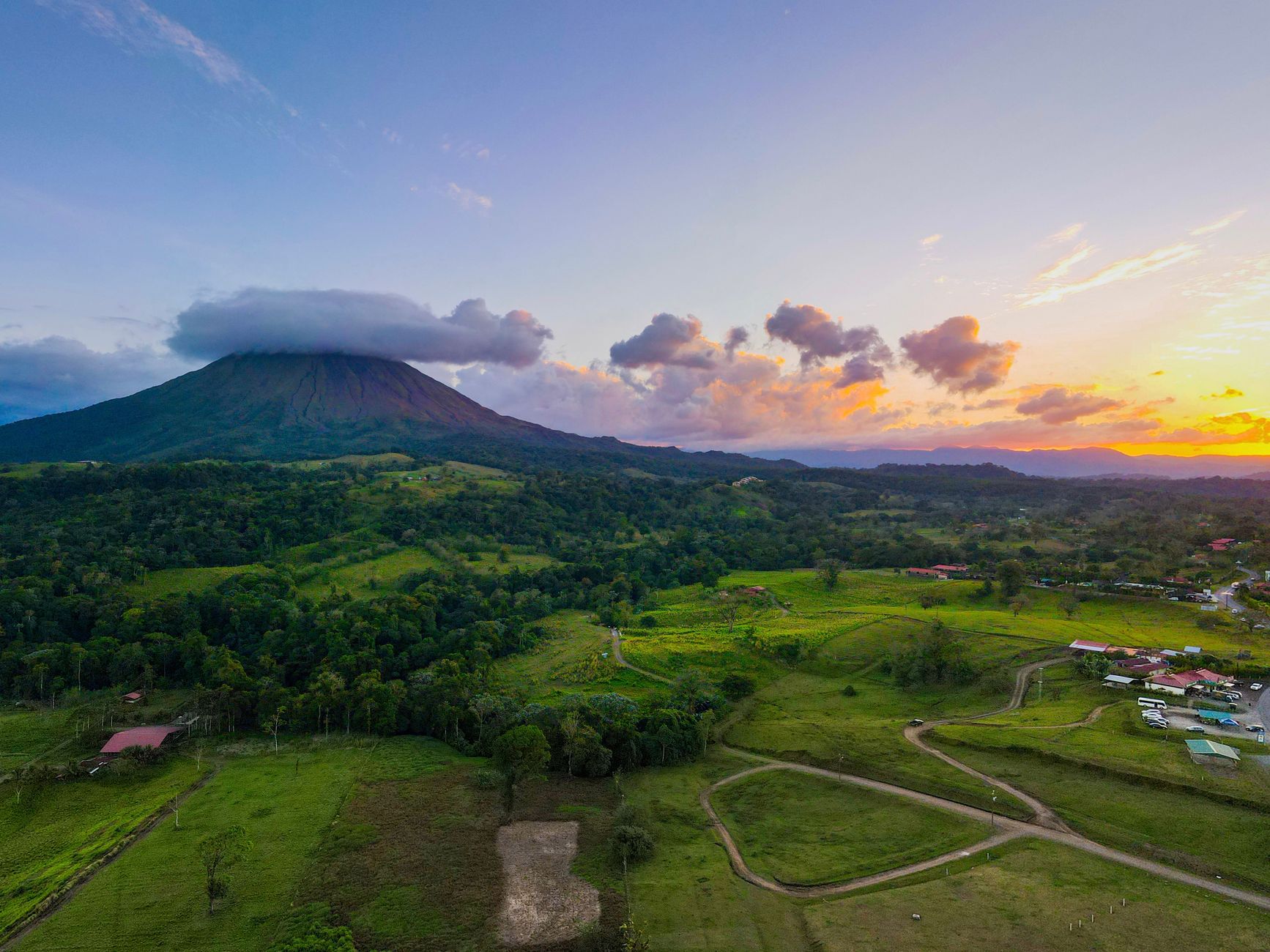 Paisaje volcánico de Costa Rica