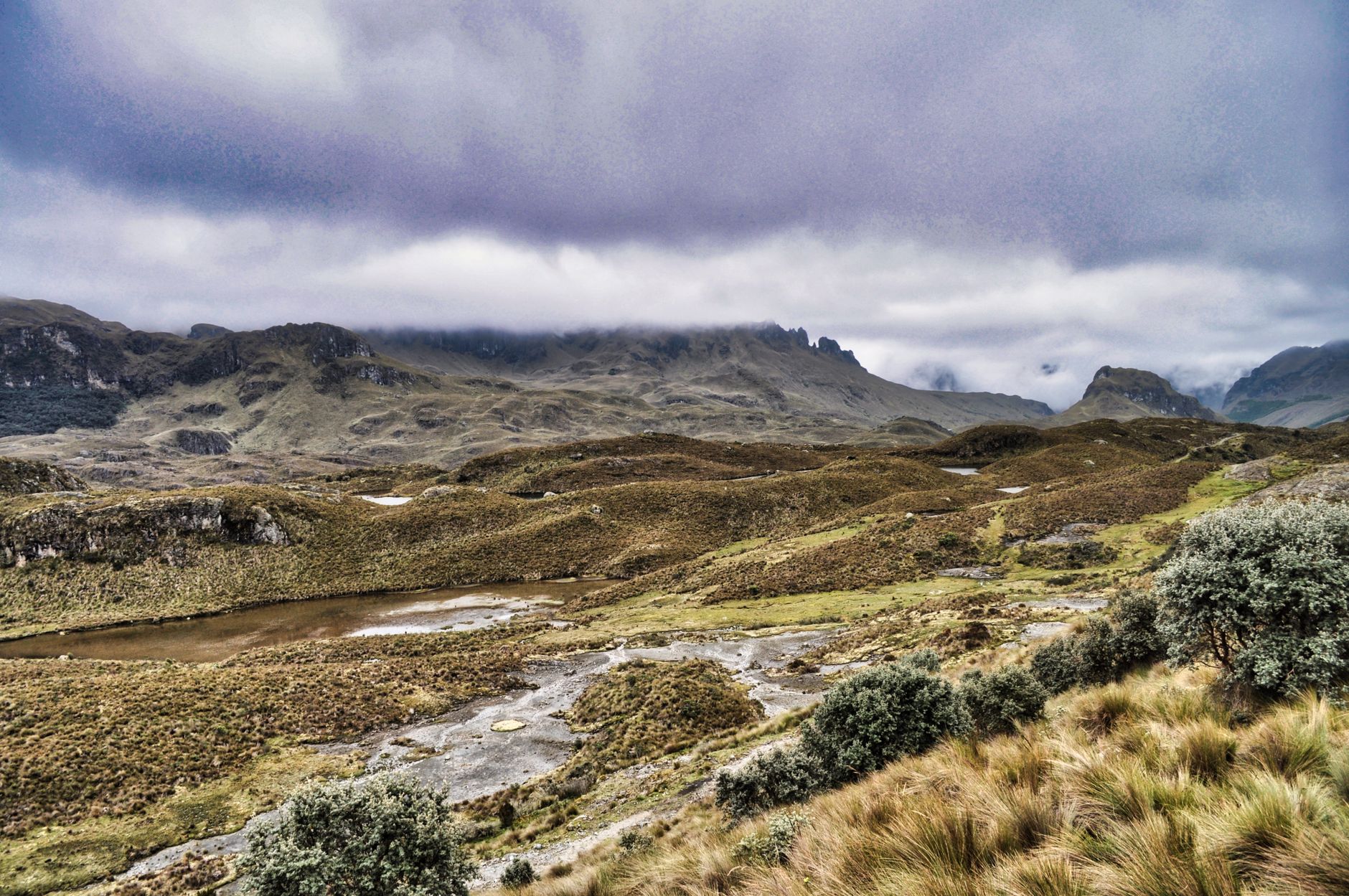 Andes mountain valley of southern Ecuador, near Cuenca