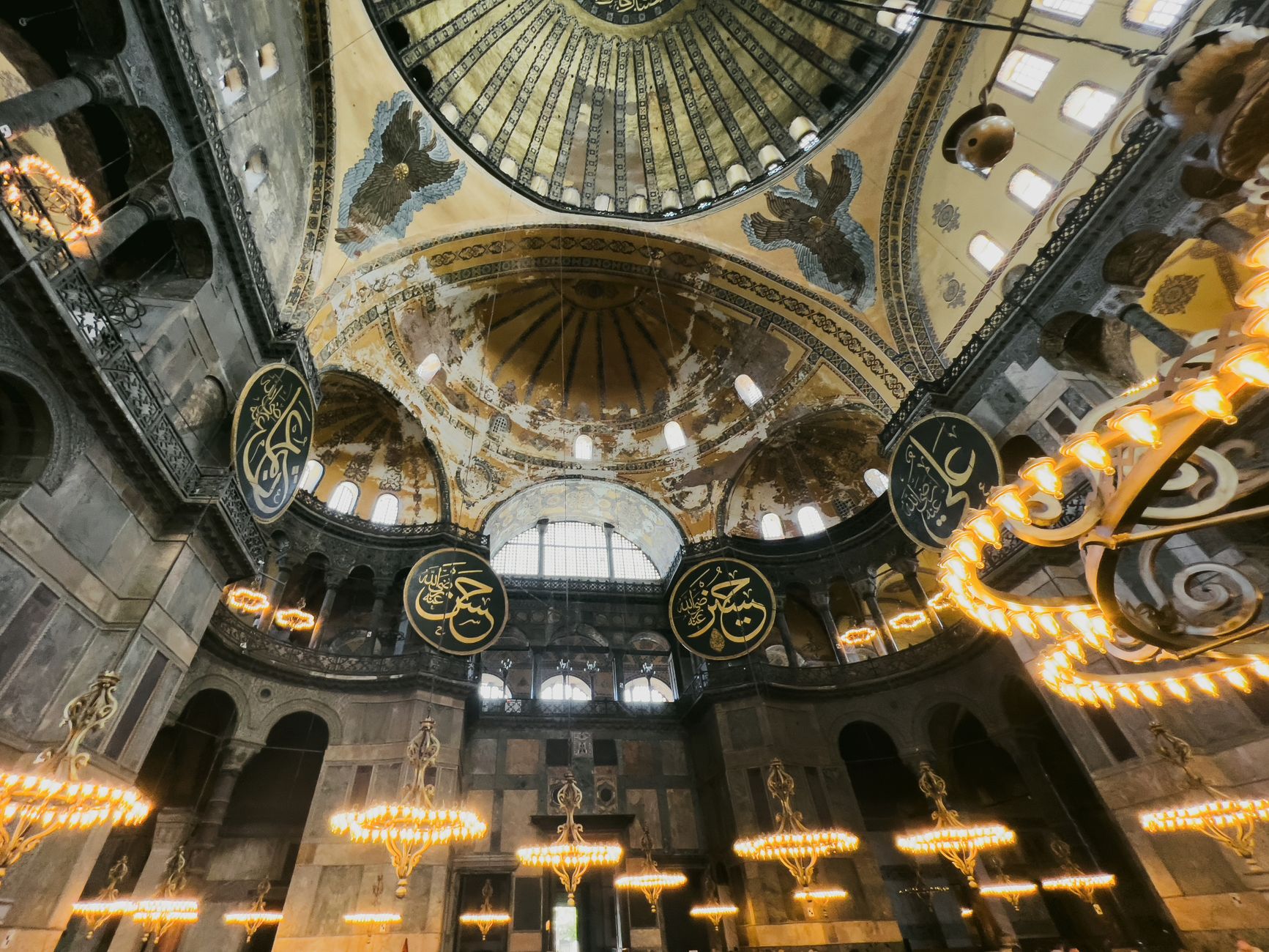 La mezquita de Santa Sofía en el casco histórico de Estambul