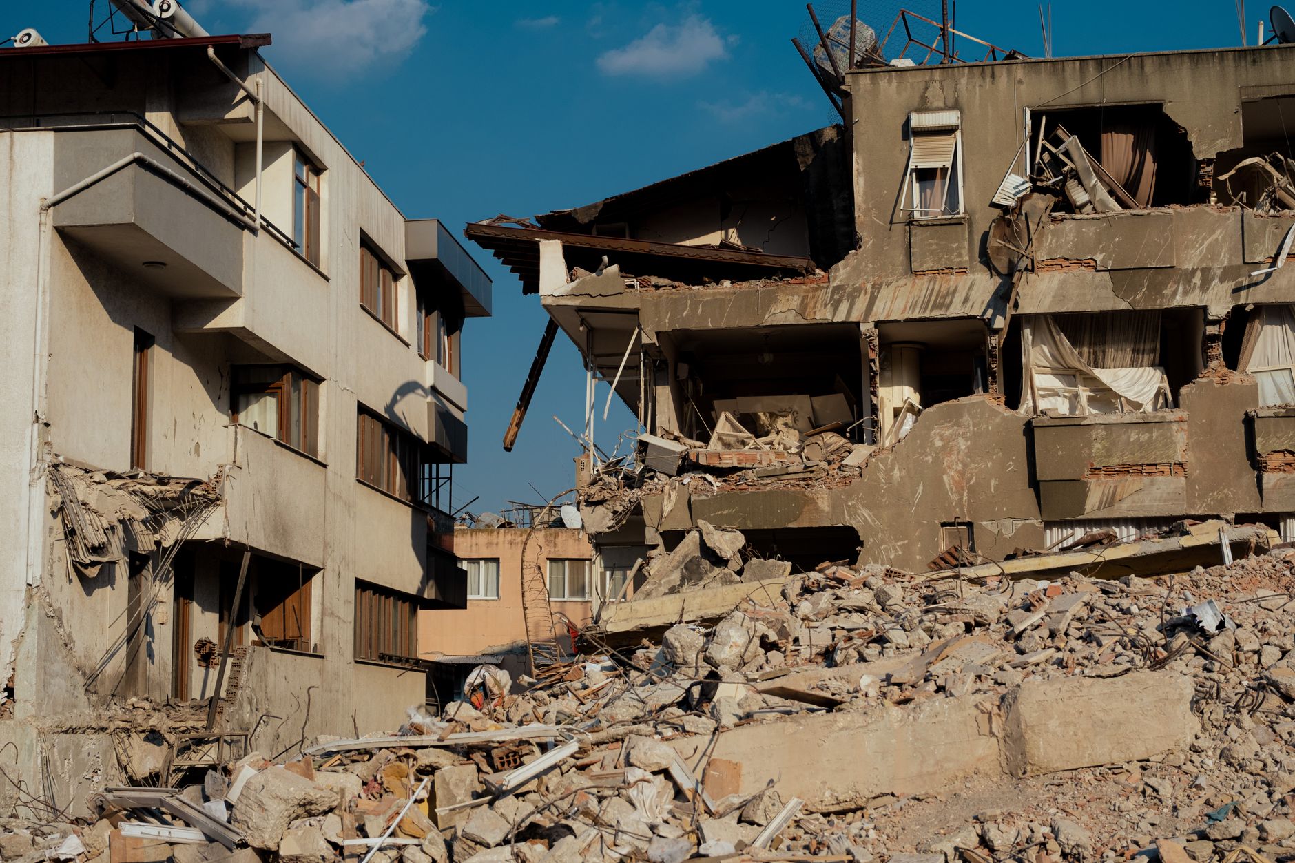 Damaged building from Italian earthquake