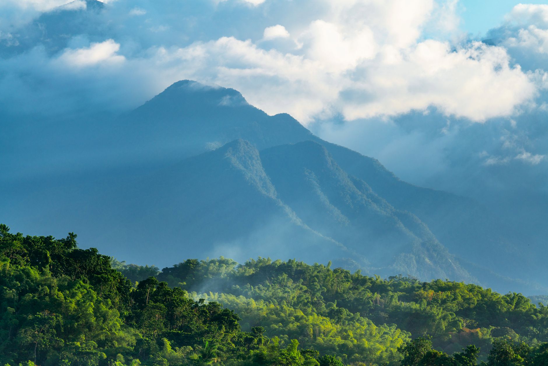 Montañas Azules de Jamaica, cerca de la falla activa de Plantain Garden