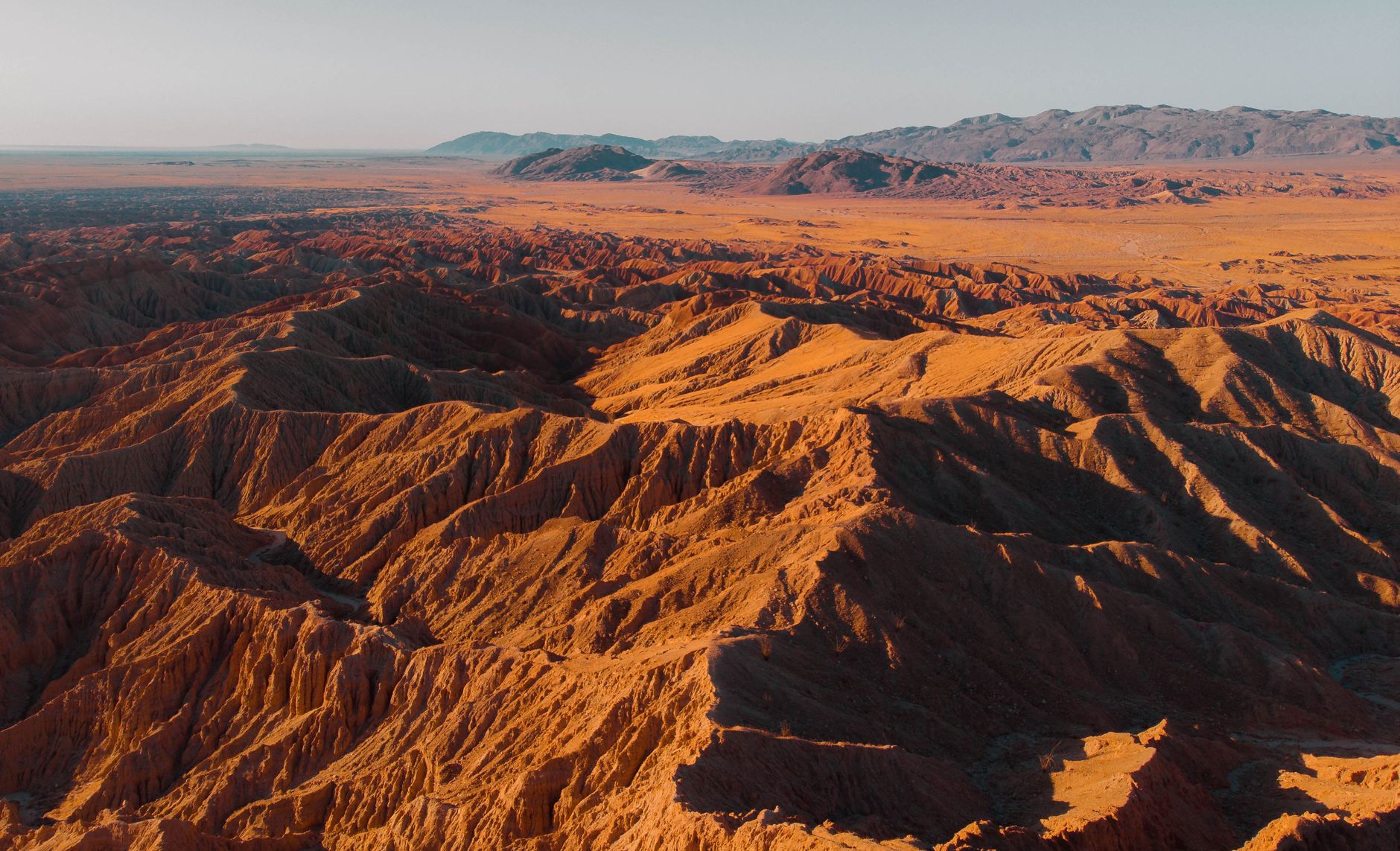 Desert mountains near Las Vegas, part of the active Basin and Range fault system