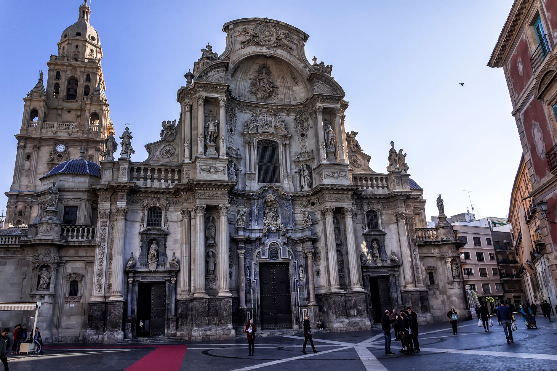Murcia Cathedral in the historic centre of the city, south-east Spain