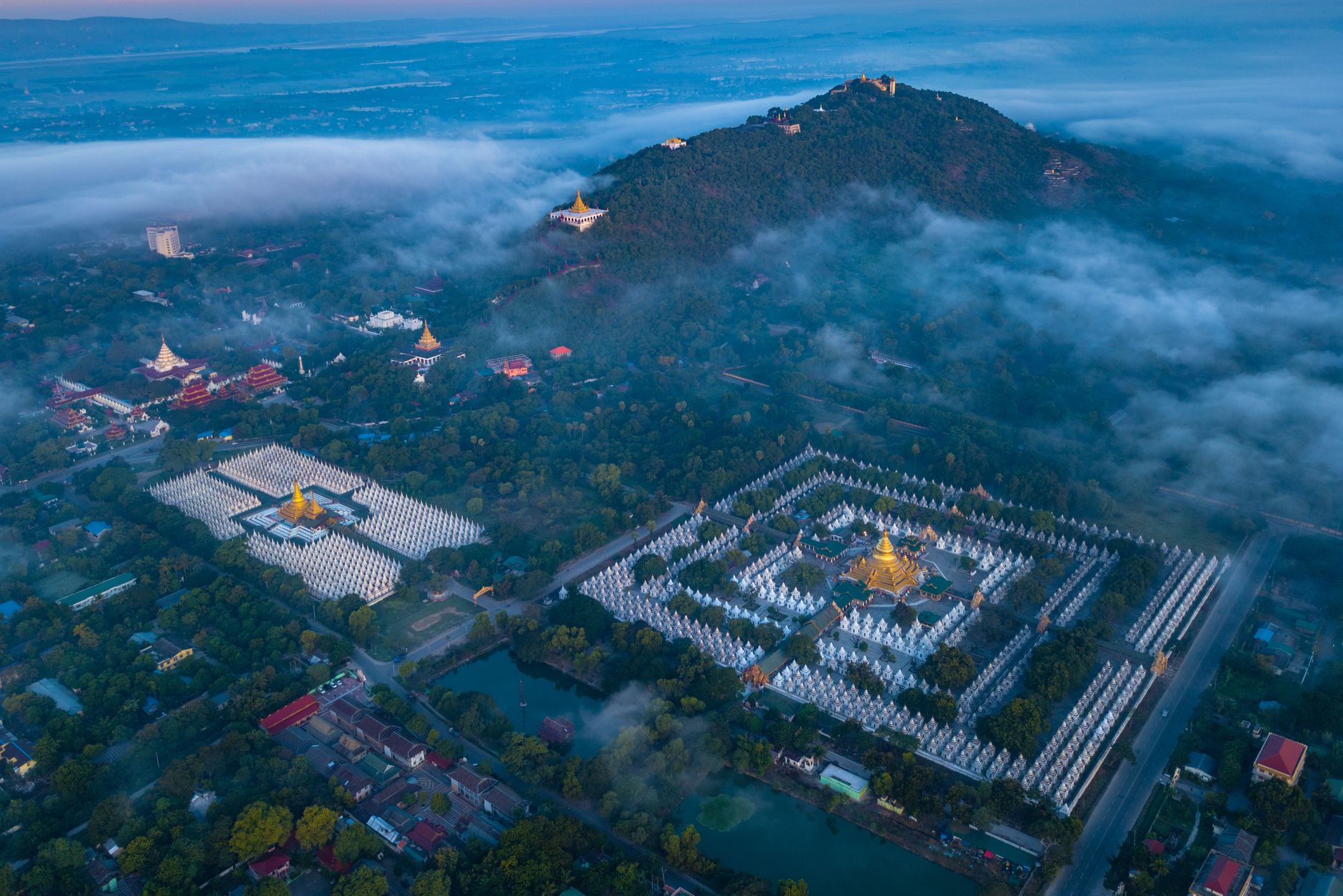 Mandalay region landscape in Myanmar, close to the epicentre of the 2025 earthquake