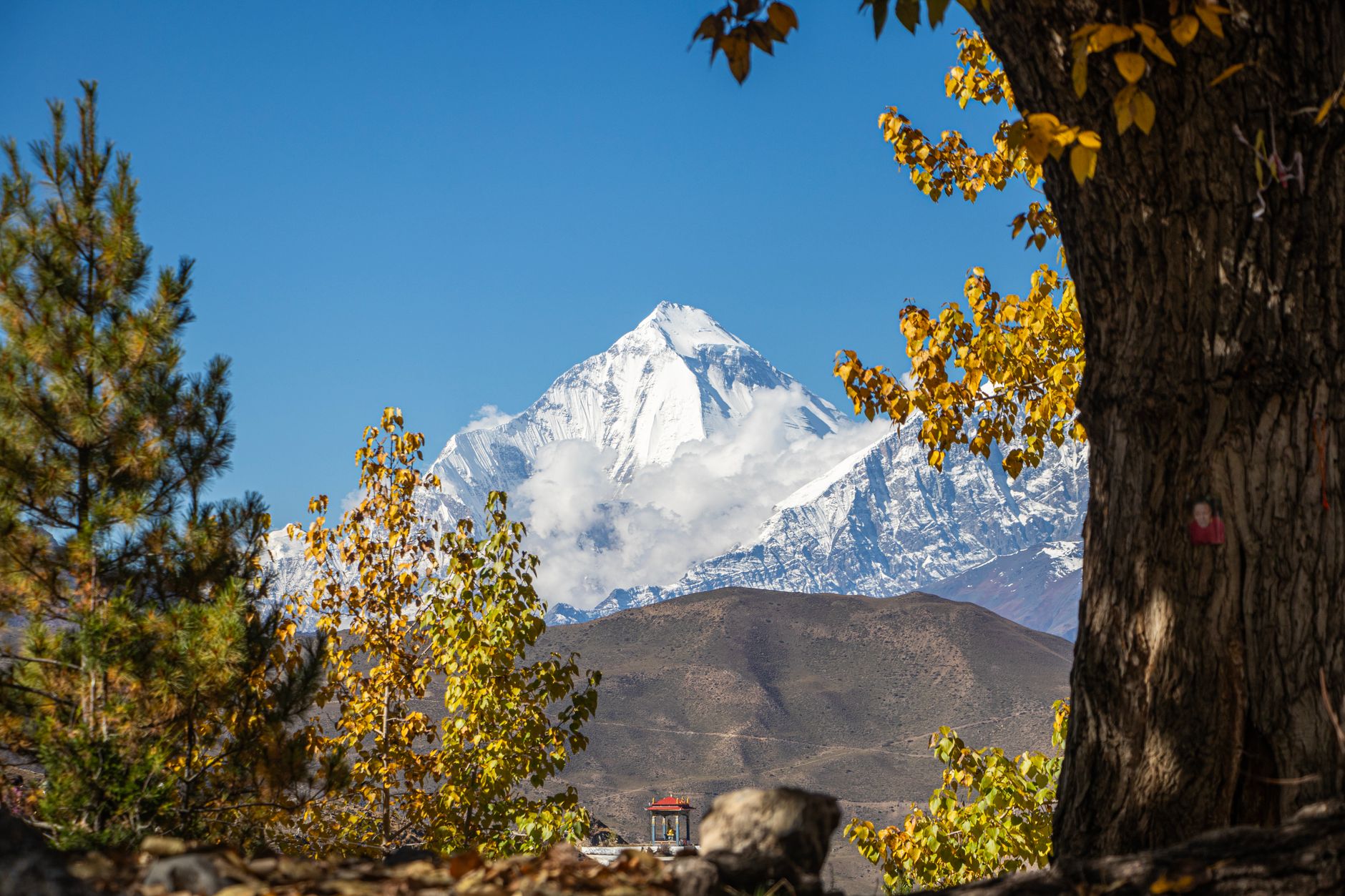 Himalaya mountains Nepal India Eurasian plate collision