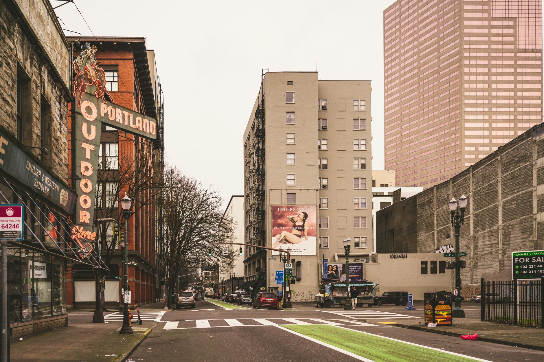 Street in downtown Portland, Oregon