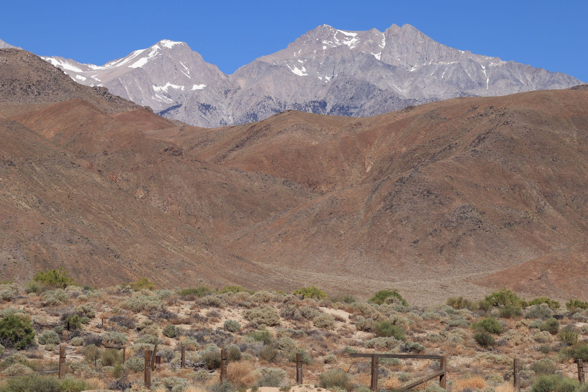 Sierra Nevada cerca de Reno, en la frontera entre Nevada y California