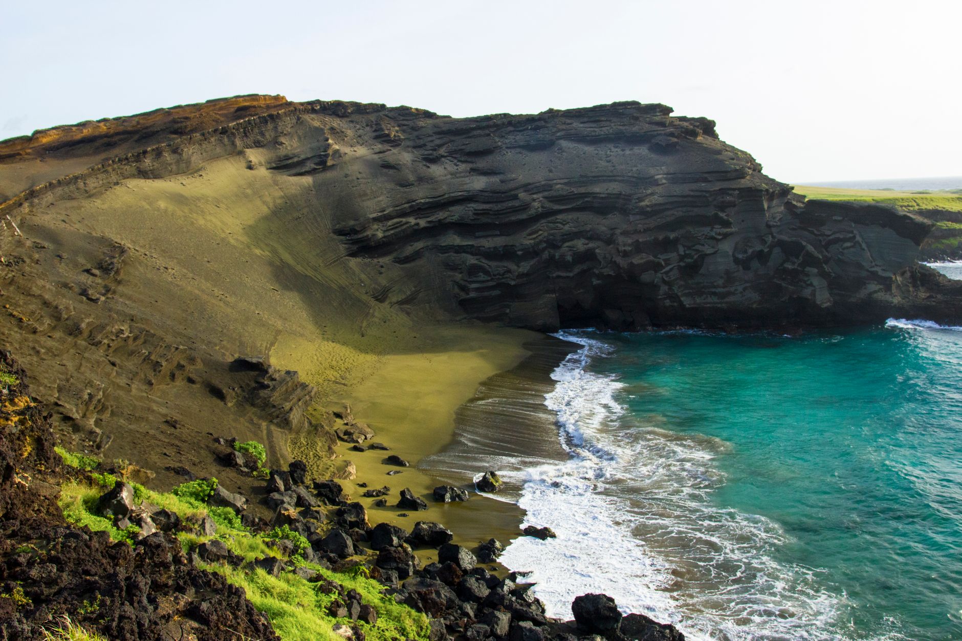 Volcanic Pacific coastline typical of the Kuril-Kamchatka arc