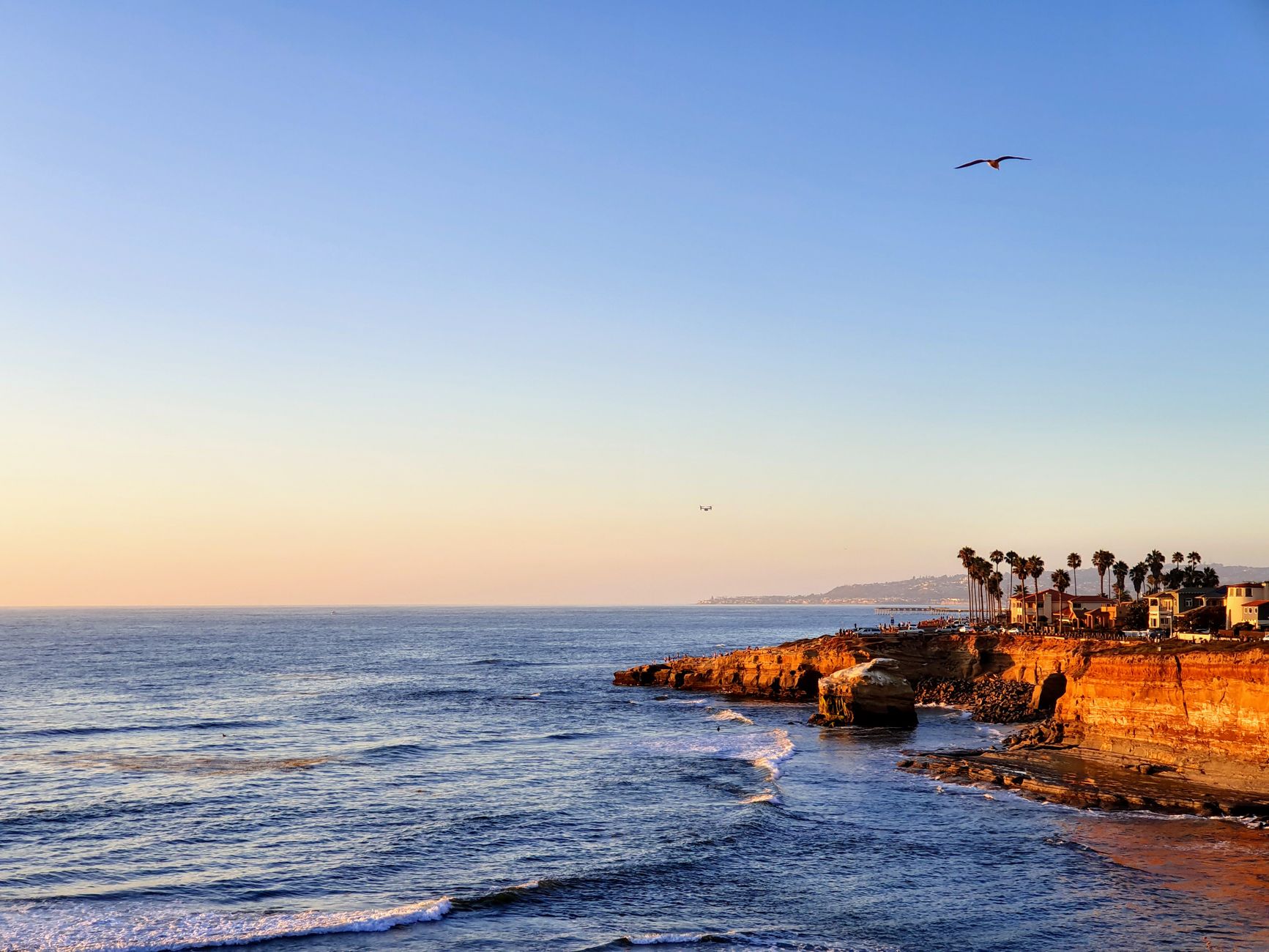 Playa de la costa del Pacífico cerca de San Diego, California