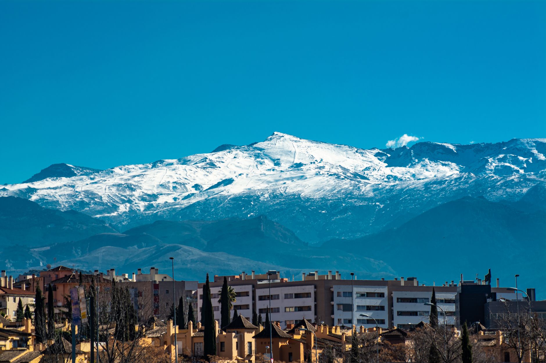 Sierra Nevada mountains near Granada, in Spain's most seismically active region
