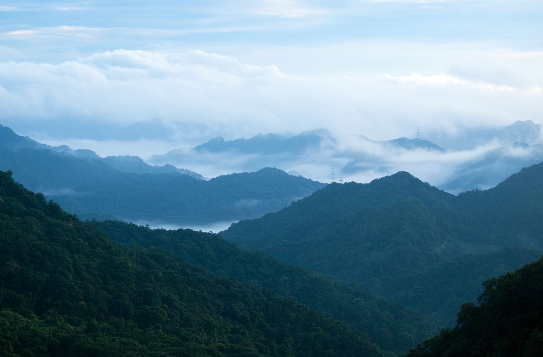 Montañas de Taiwán, isla situada en un límite de placas activo