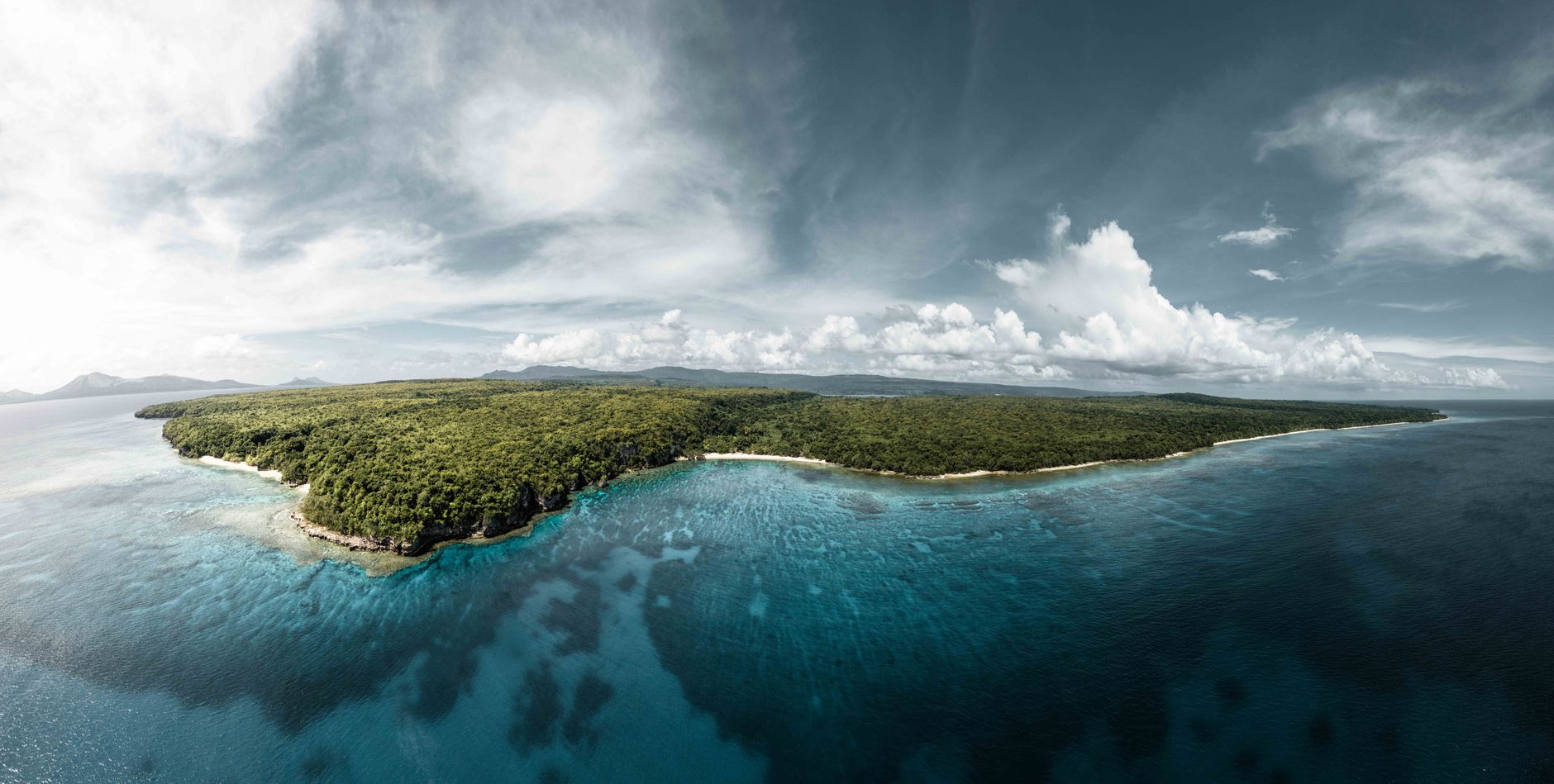 Vanuatu Pacific island landscape, above the New Hebrides subduction zone
