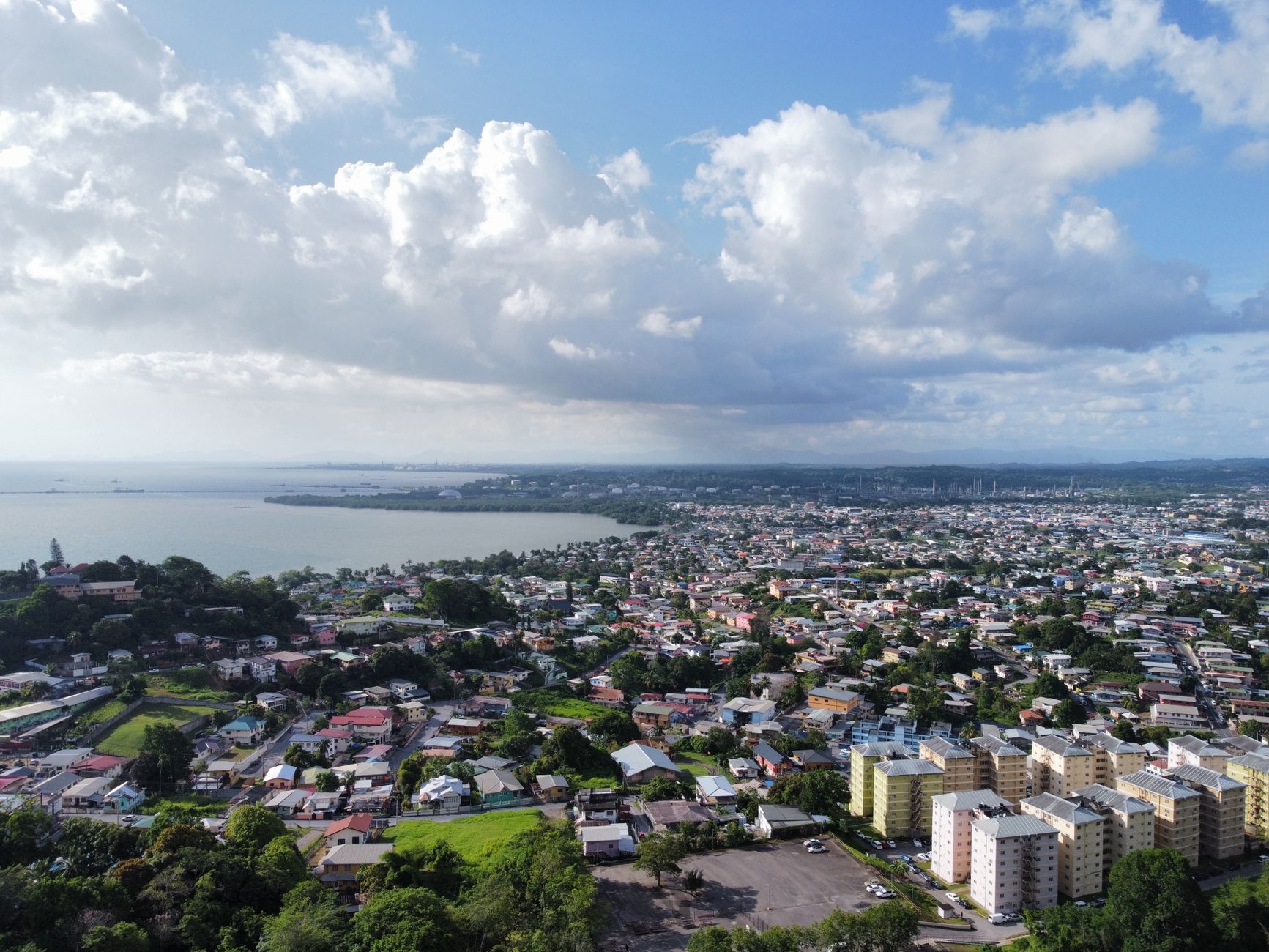 Port Vila, the capital of Vanuatu, struck by the magnitude 7.3 earthquake of December 2024