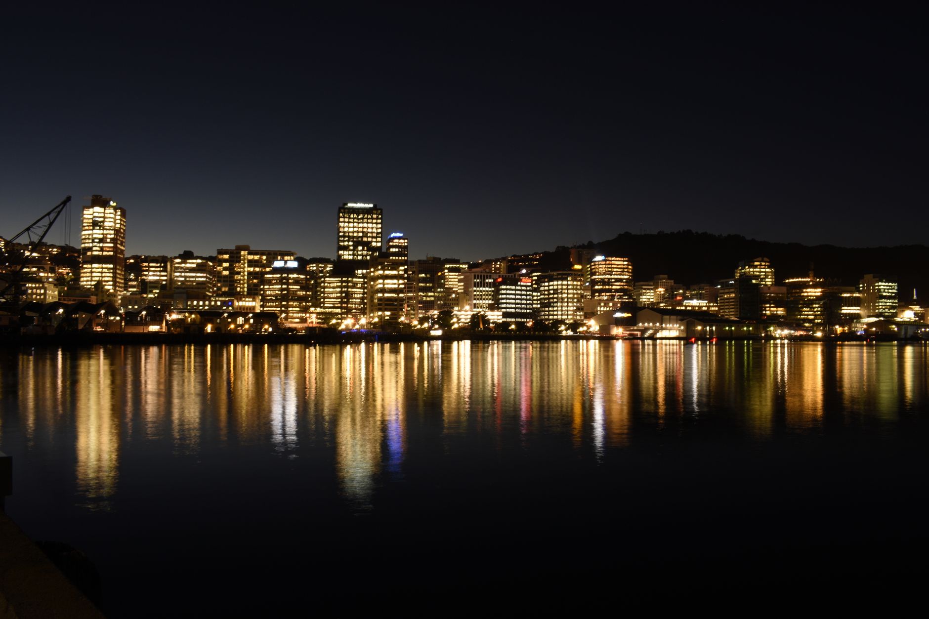 Wellington harbour and skyline, New Zealand