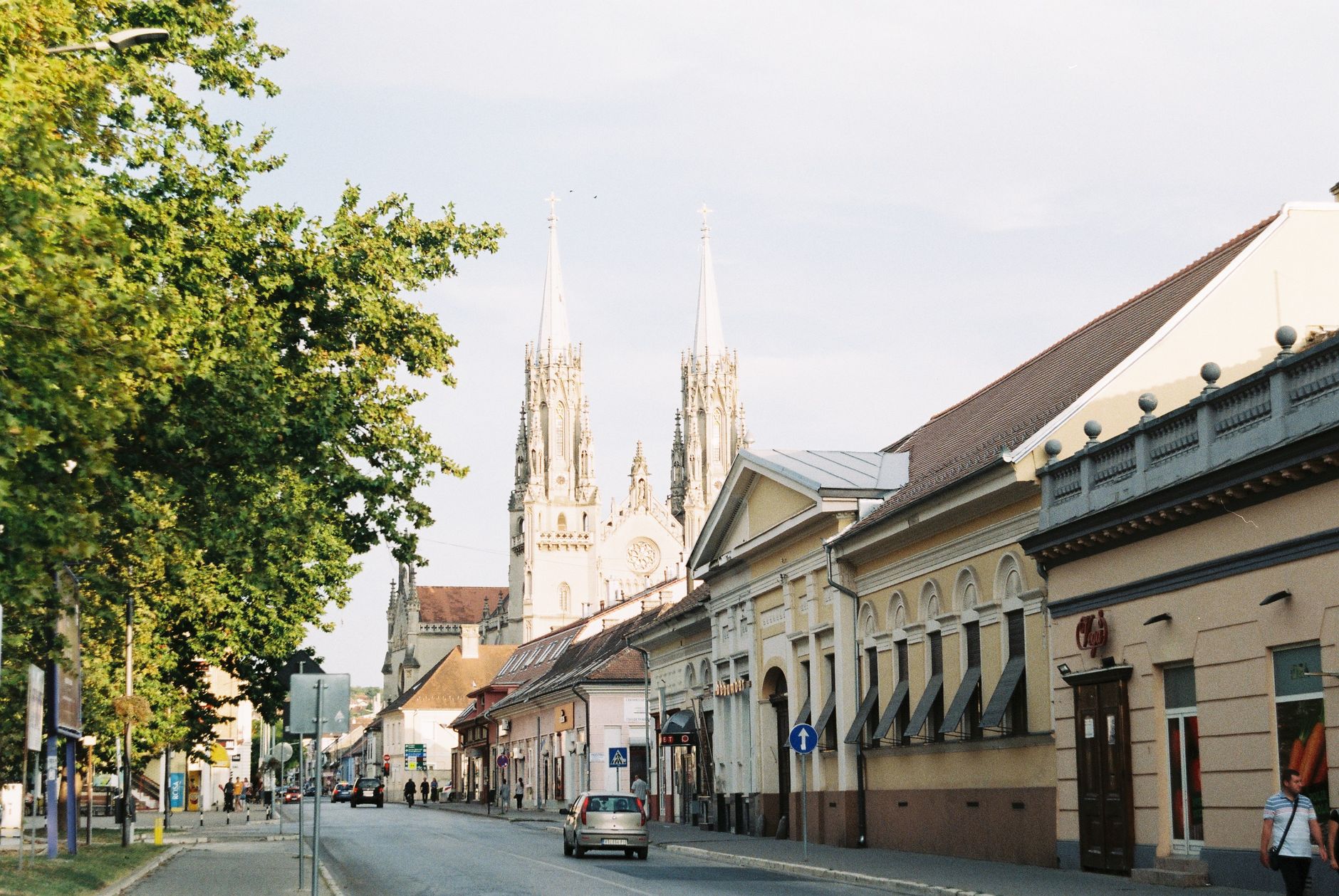 Zagreb Cathedral in Croatia, whose spire was cracked by the 2020 M5.5 earthquake
