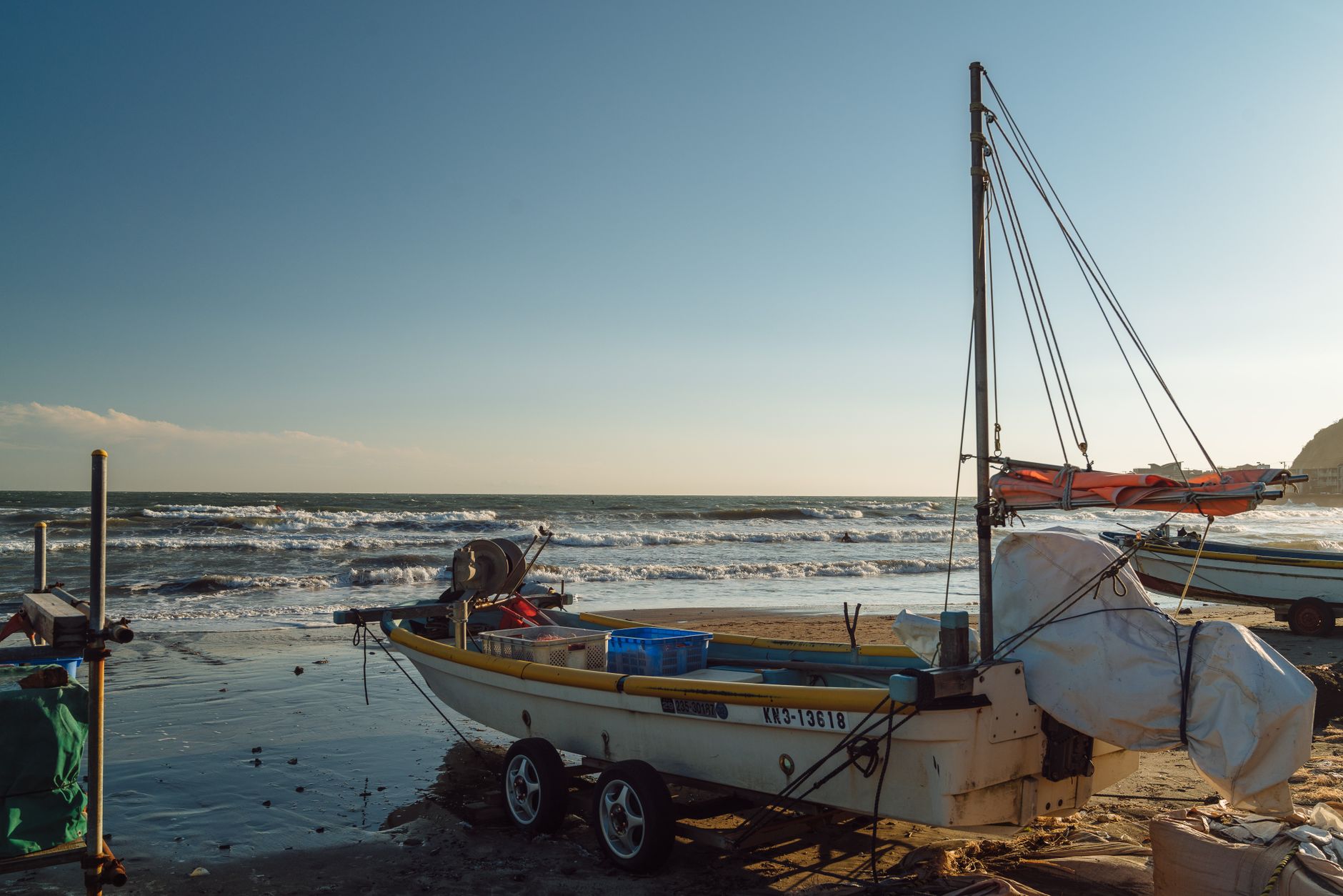 Japanese fishing harbour coastline, the kind of coastal community uplifted by the 2024 Noto Peninsula earthquake