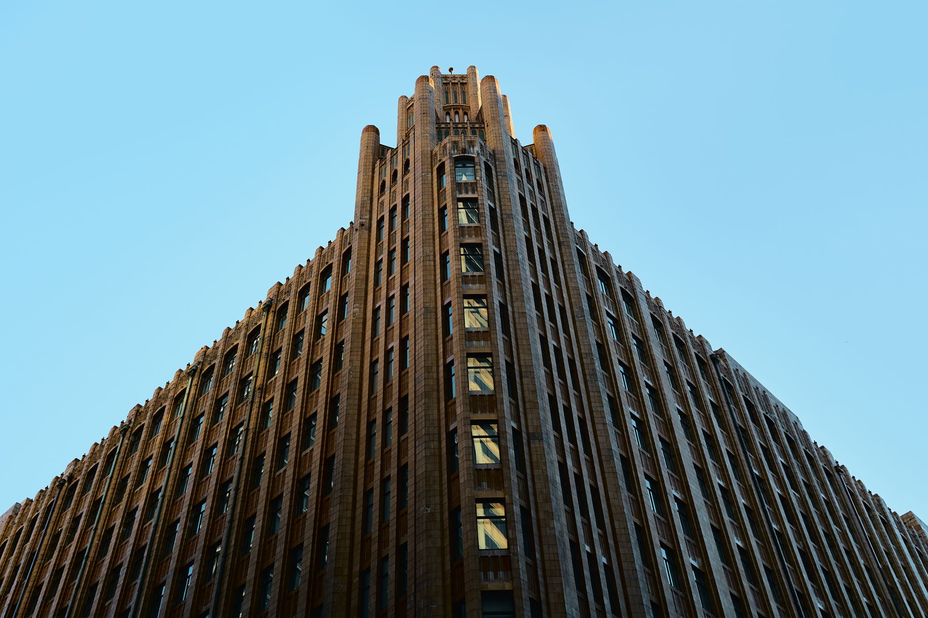 Art Deco building facade, the architectural style used to rebuild Napier's centre after the 1931 earthquake